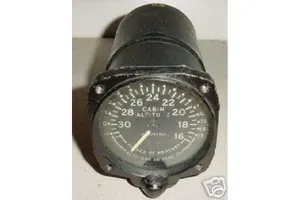Vintage Boeing Airliner Cabin Altitude Selector / Indicator, 13050-10